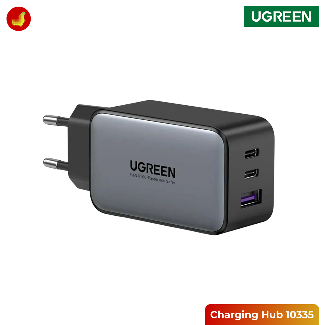 UGREEN 65W 3-Port 2C1A USB C and USB A Charging Hub