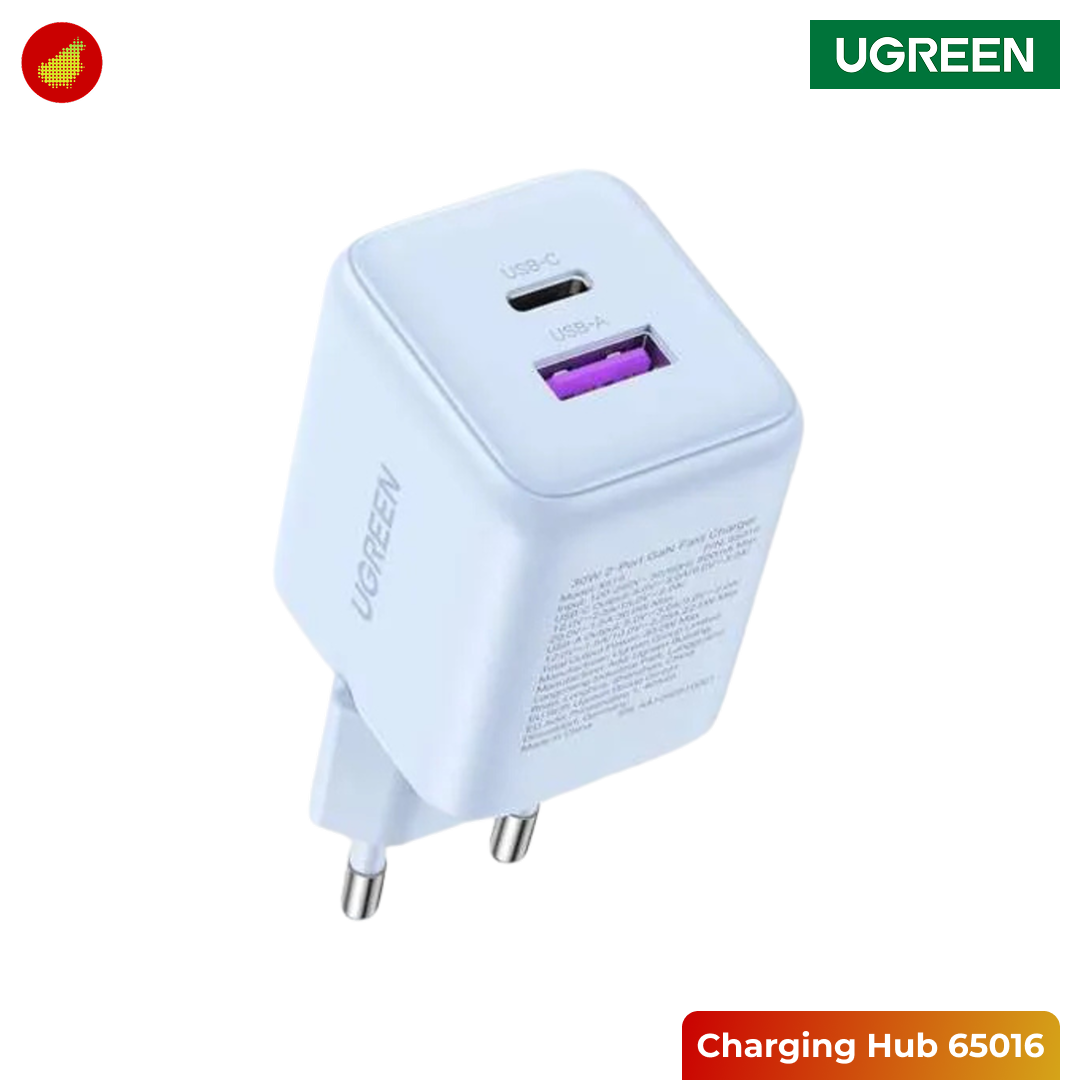UGREEN GaN 30W N Series Dual Port Charging Hub