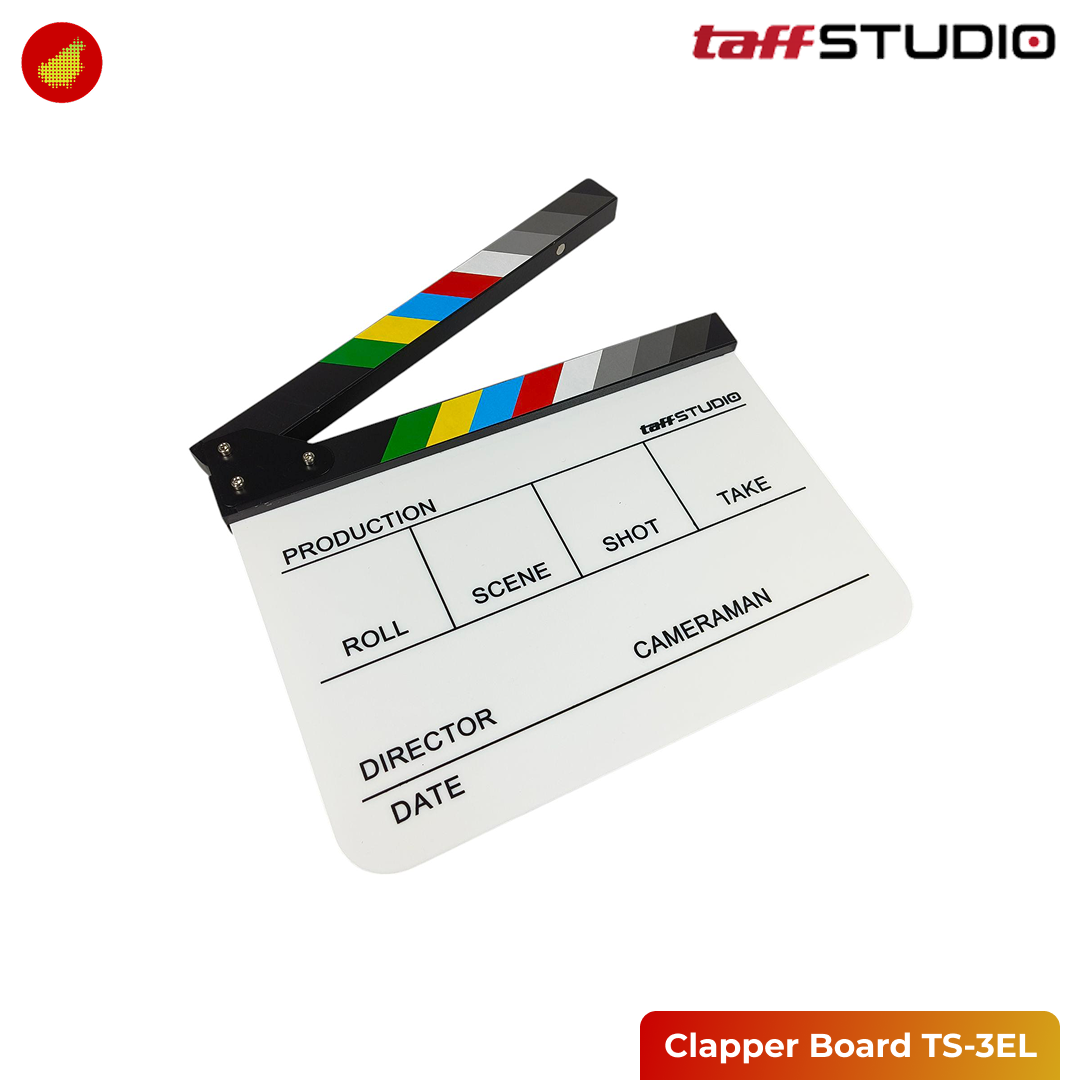 TaffSTUDIO Profesional Clapper Board Colorful Acrylic