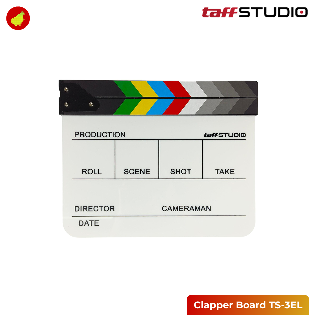 TaffSTUDIO Profesional Clapper Board Colorful Acrylic