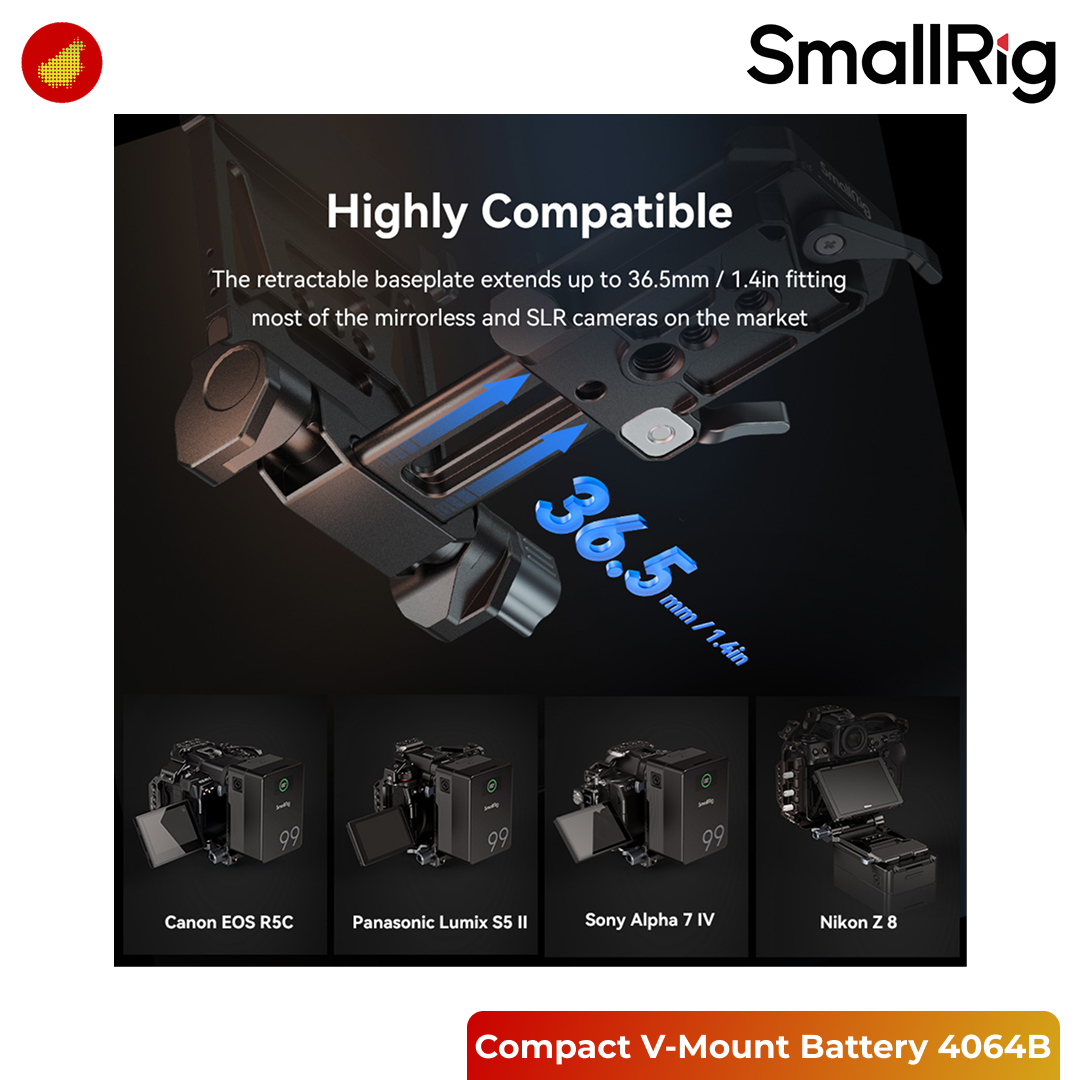 SmallRig Compact V-Mount Battery Mounting System - 4064B