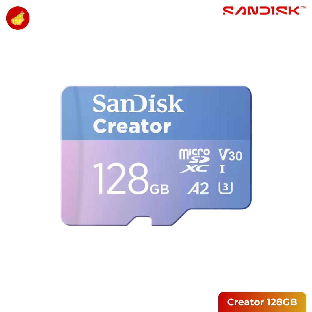 SanDisk Creator microSD 190MB/s - 256 GB