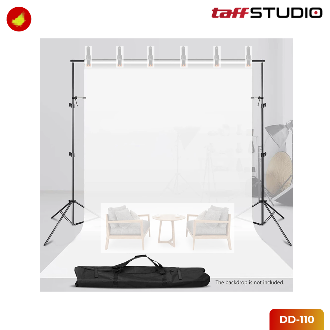 TaffSTUDIO Tripod Bracket Stand Backdrop Background 200 x 200 cm - DD-110