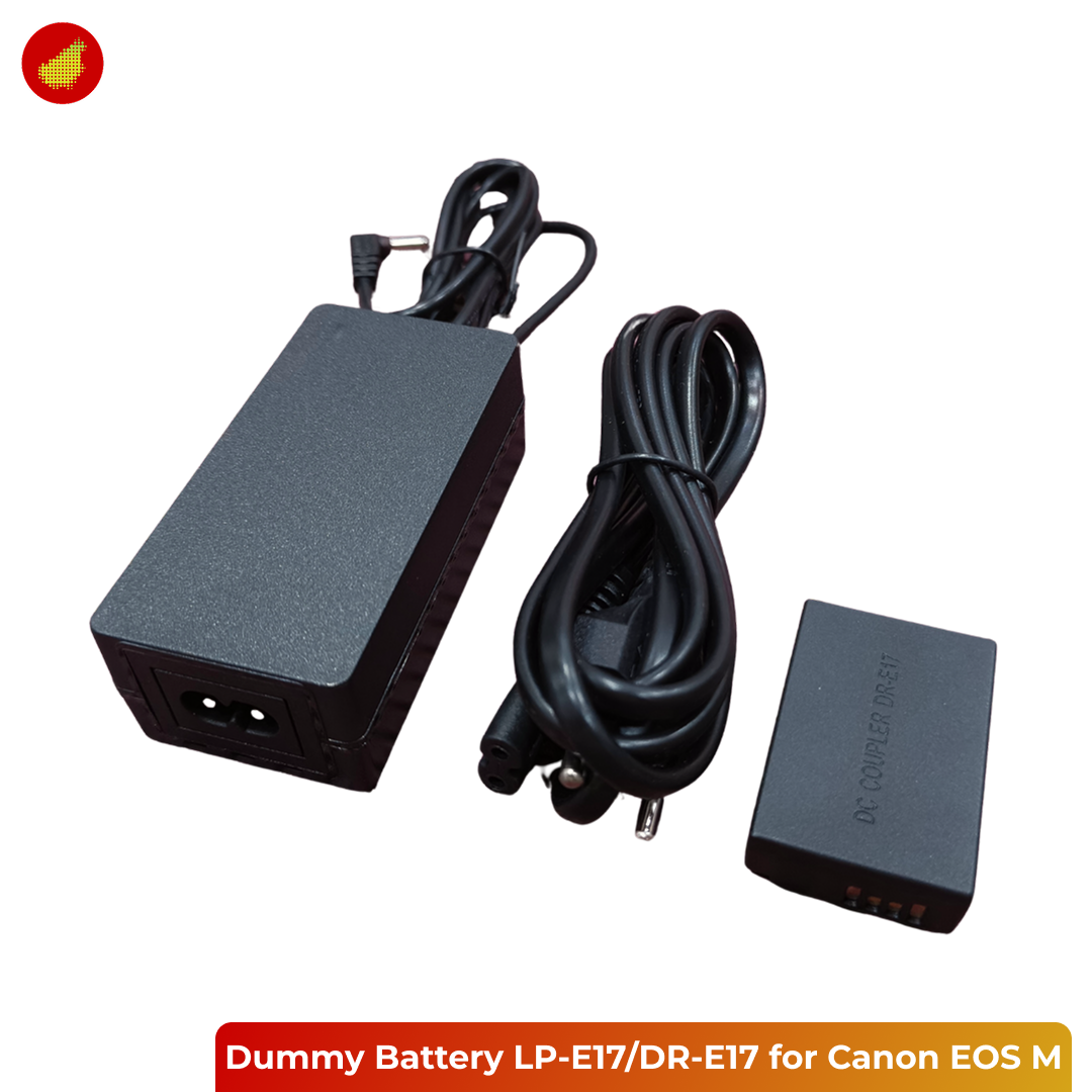 Dummy Battery Kit LP-E17 / DR-E17 for Canon EOS M
