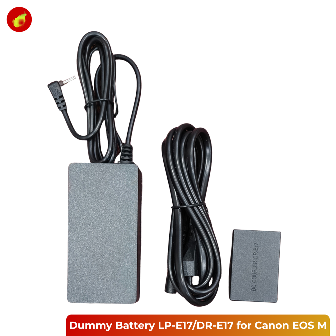 Dummy Battery Kit LP-E17 / DR-E17 for Canon EOS M
