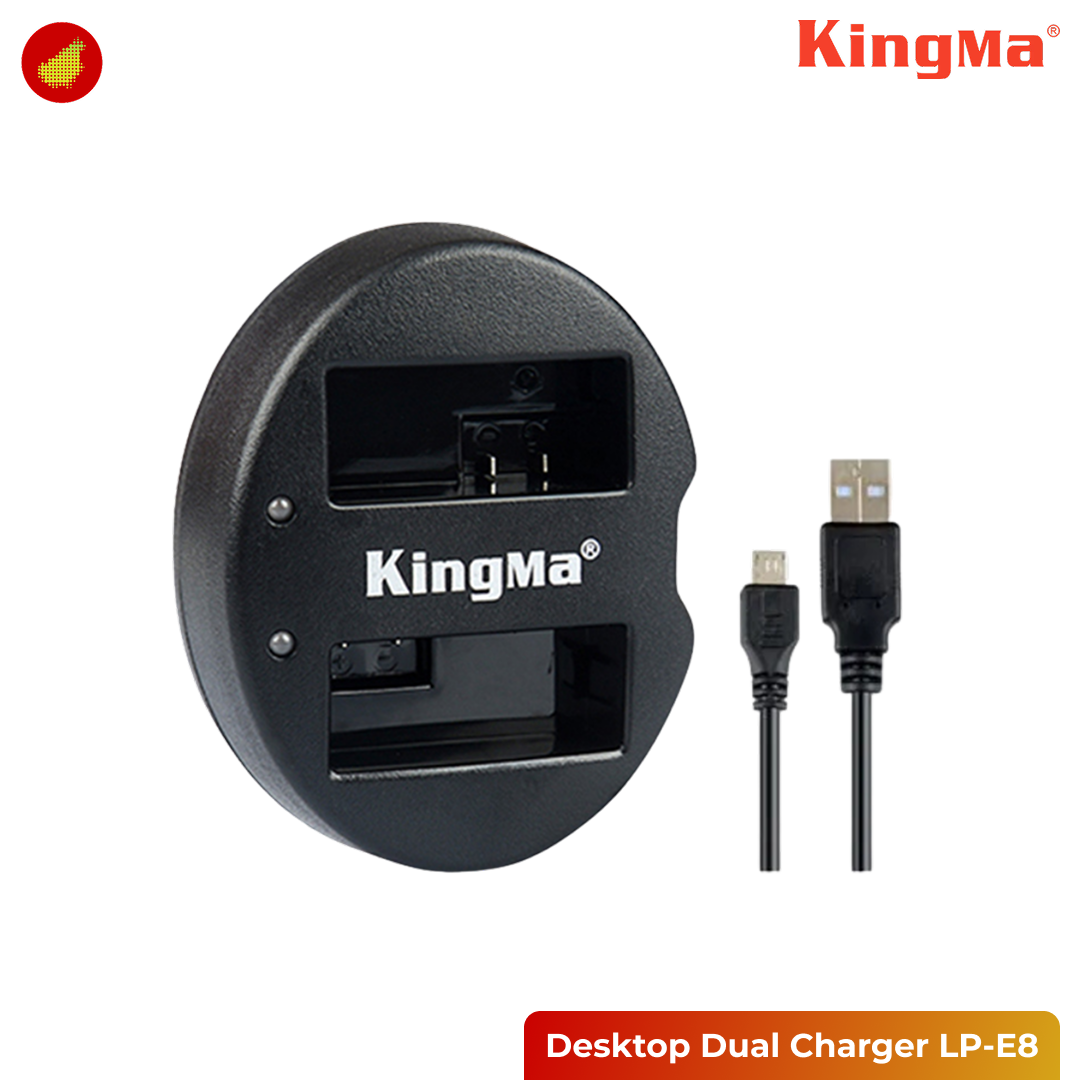 KingMa Desktop Dual Charger LP-E8