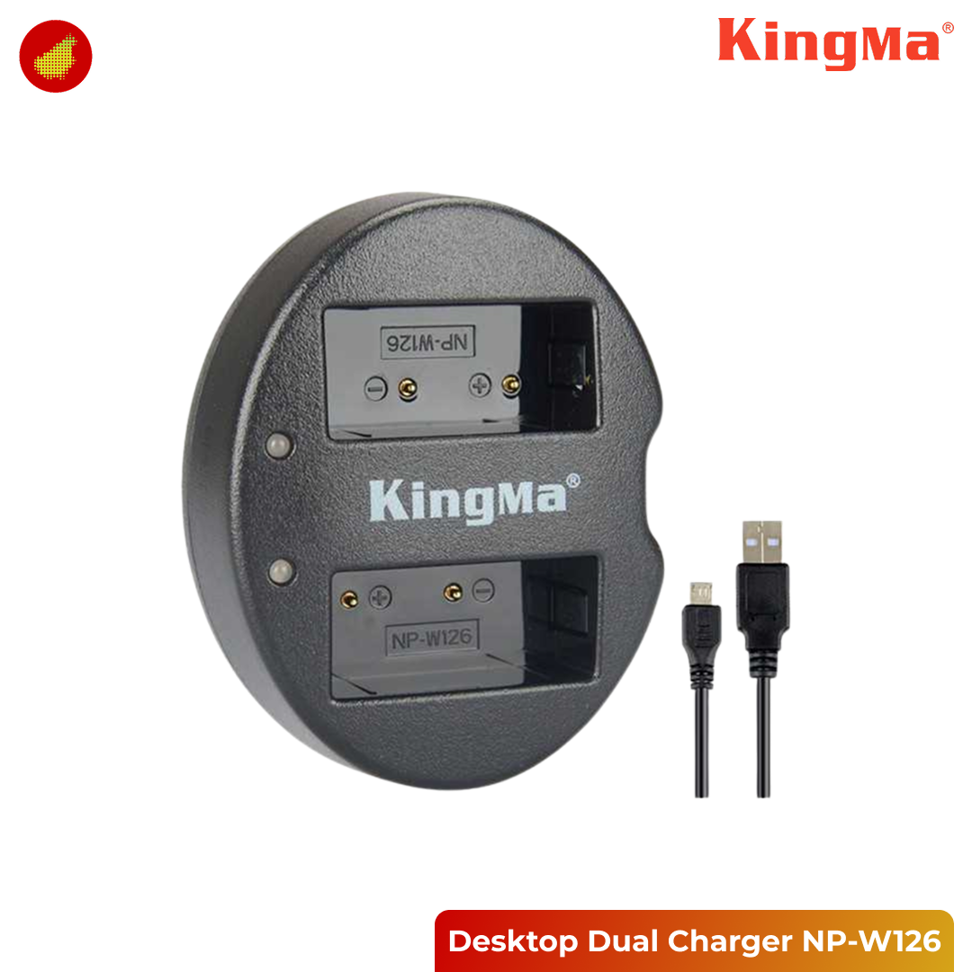 KingMa Desktop Dual Charger NP-W126