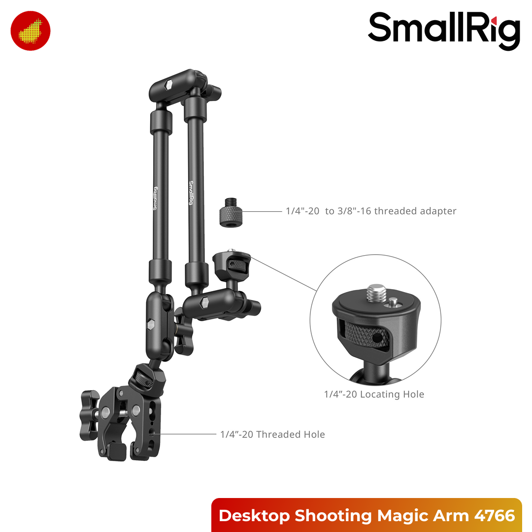 SmallRig Desktop Shooting Magic Arm with Crab Clamp Kit - 4766