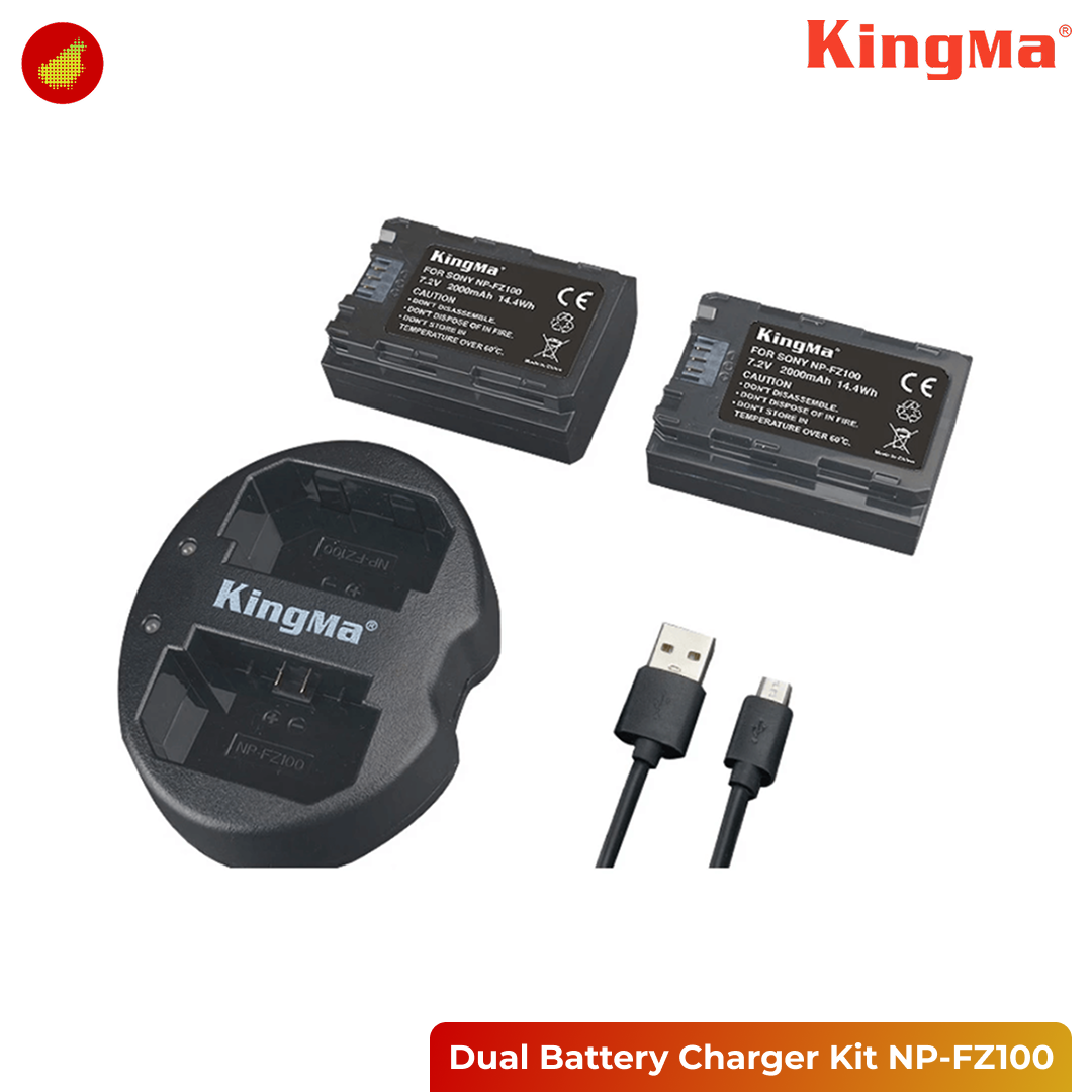 KingMa Dual Battery Charger Kit NP-FZ100
