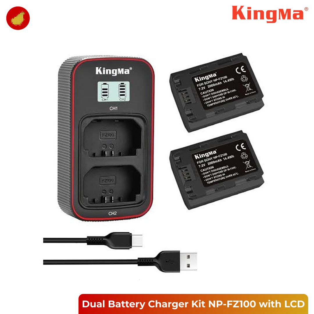 KingMa Dual Battery Charger Kit NP-FZ100