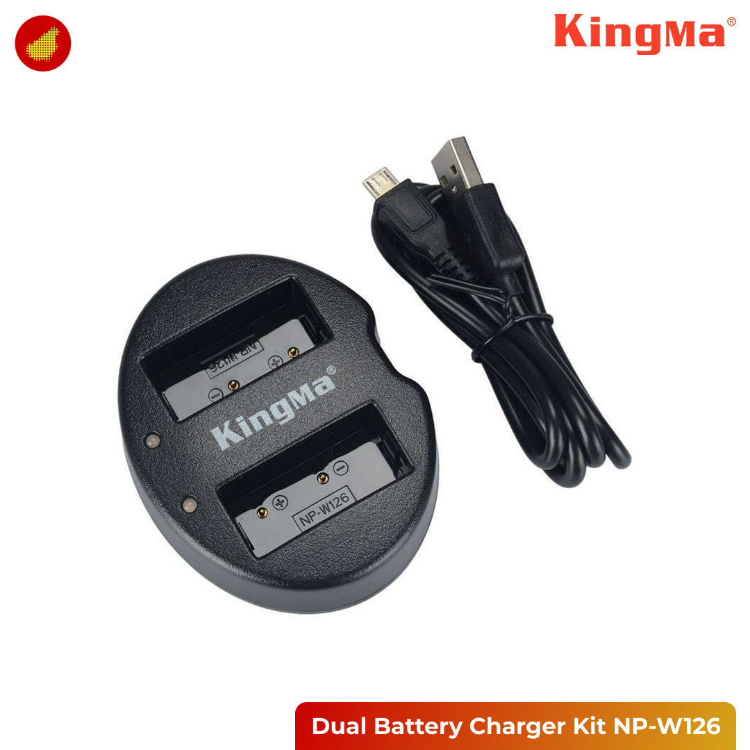 KingMa Dual Battery Charger Kit NP-W126