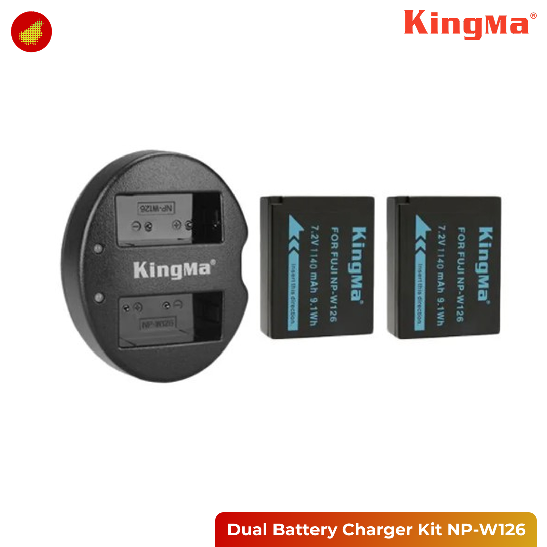KingMa Dual Battery Charger Kit NP-W126