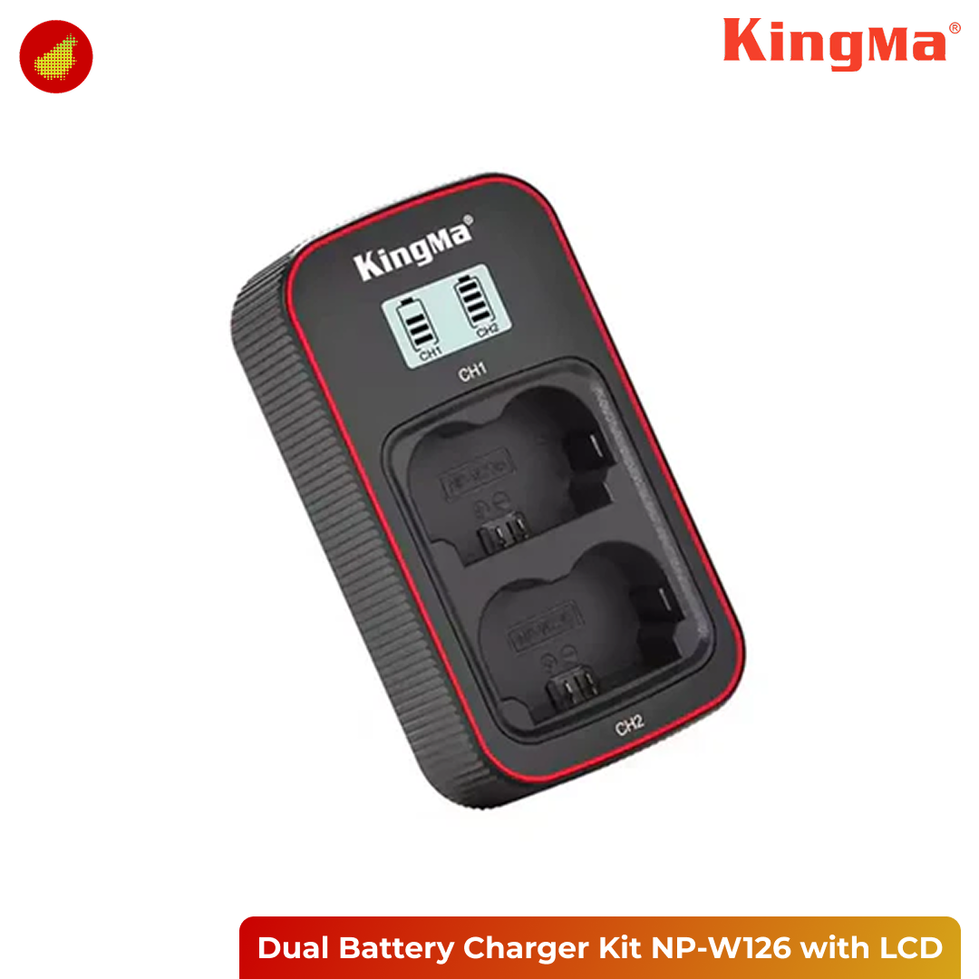 KingMa Dual Battery Charger Kit NP-W126