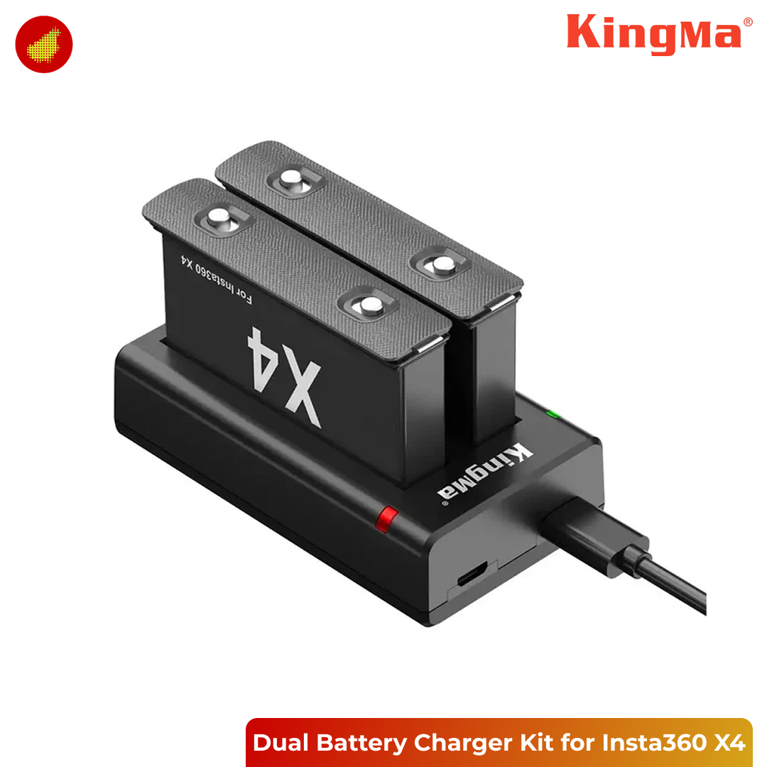 KingMa Dual Battery Charger Kit for Insta360 X4