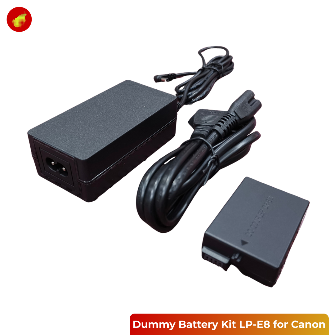 Dummy Battery Kit LP-E8 for Canon
