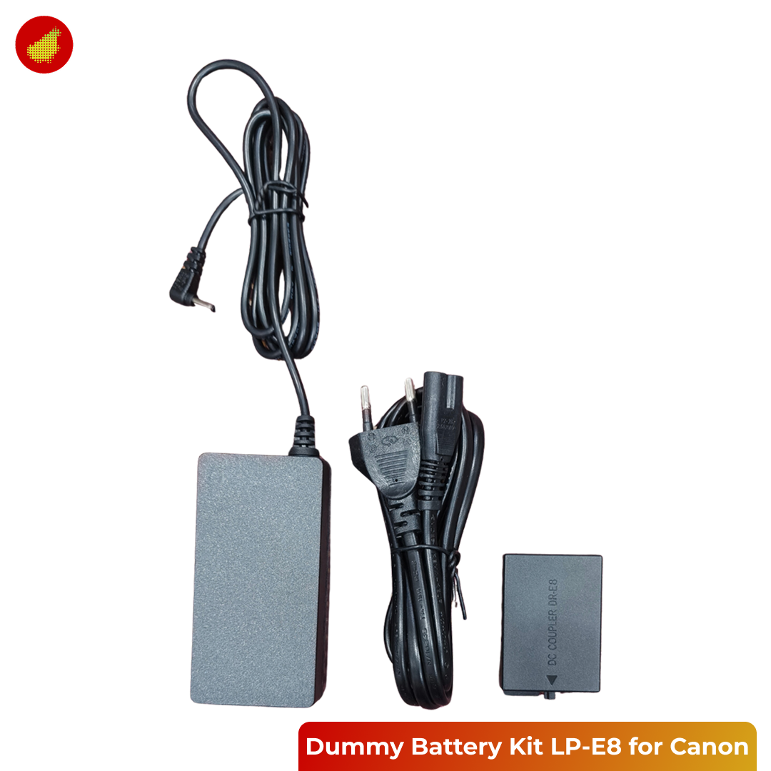 Dummy Battery Kit LP-E8 for Canon
