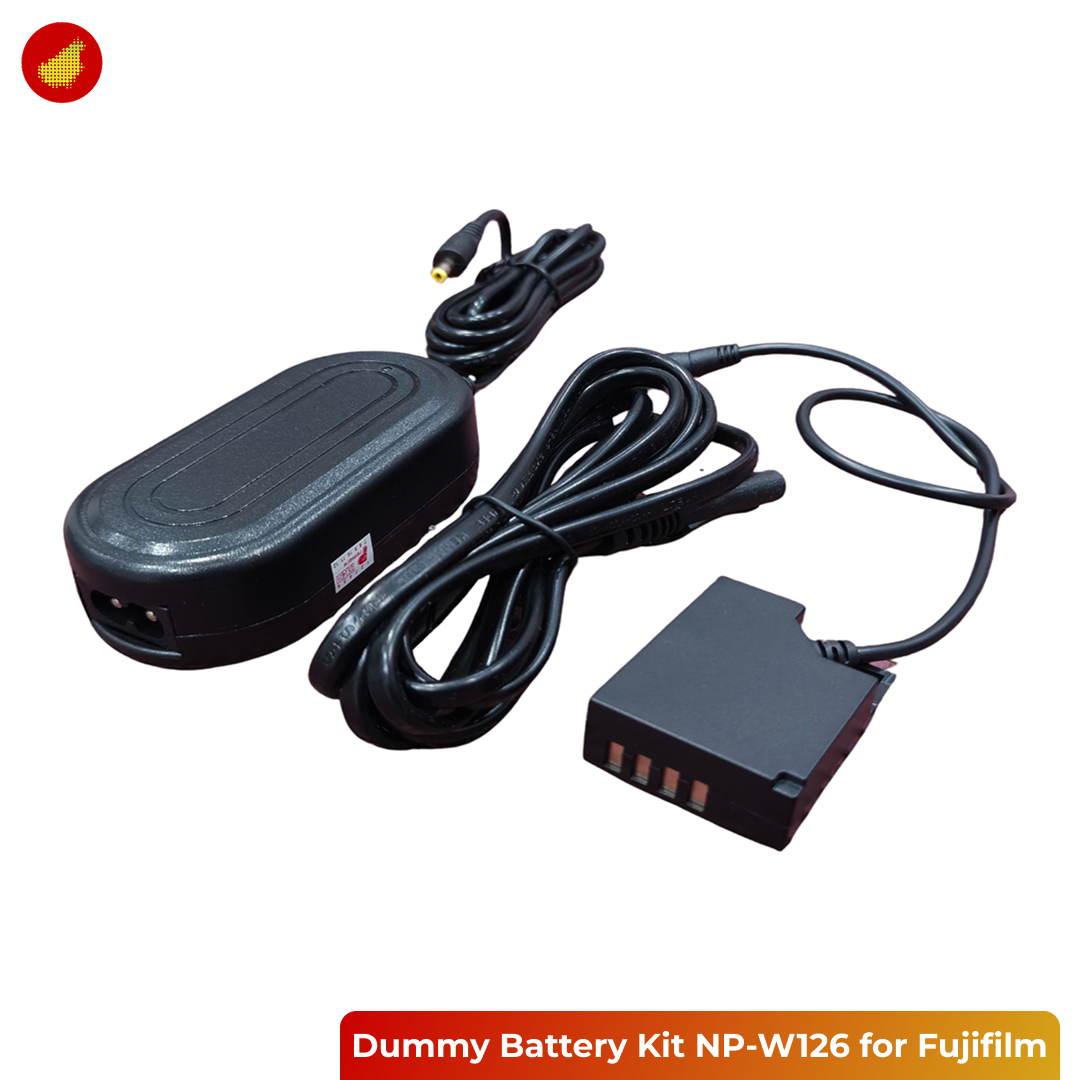 Dummy Battery Kit NP-W126 for Fujifilm