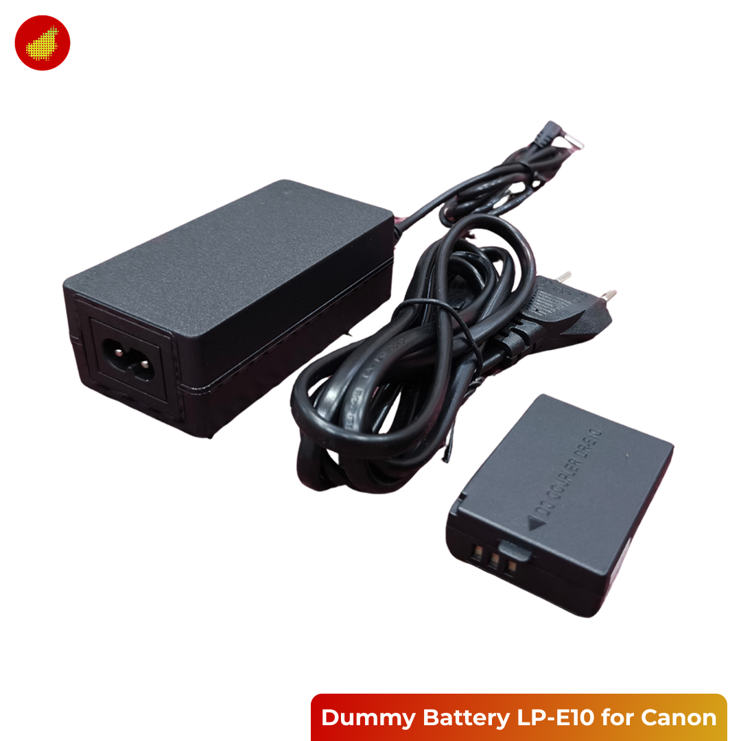 Dummy Battery Kit LP-E10 for Canon
