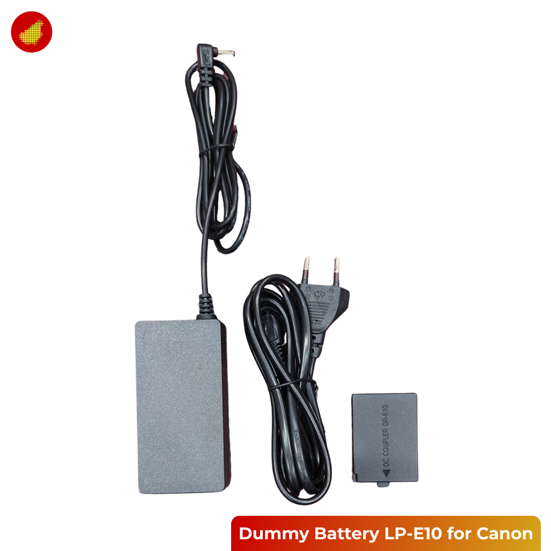 Dummy Battery Kit LP-E10 for Canon