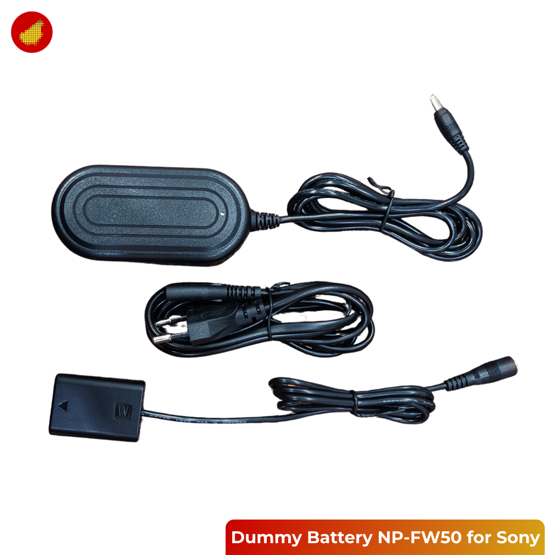 Dummy Battery Kit NP-FW50 for Sony