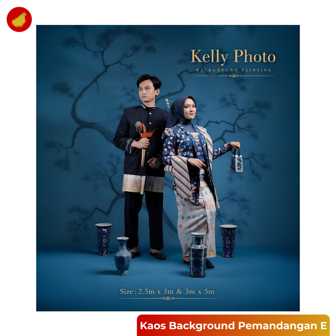 Kaos Background Studio Foto Pemandangan for Indoor Photo Studio
