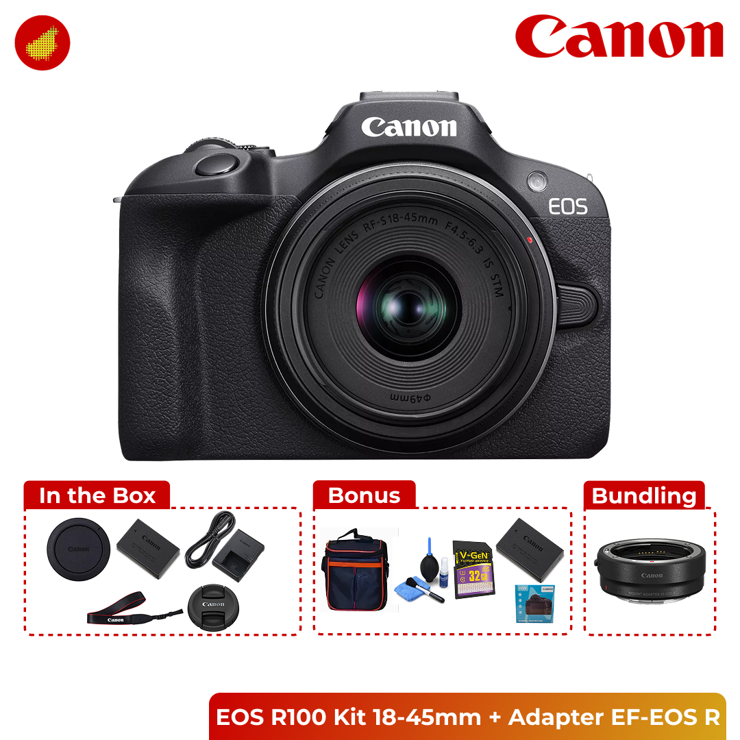 Canon EOS R100 Kit 18-45mm