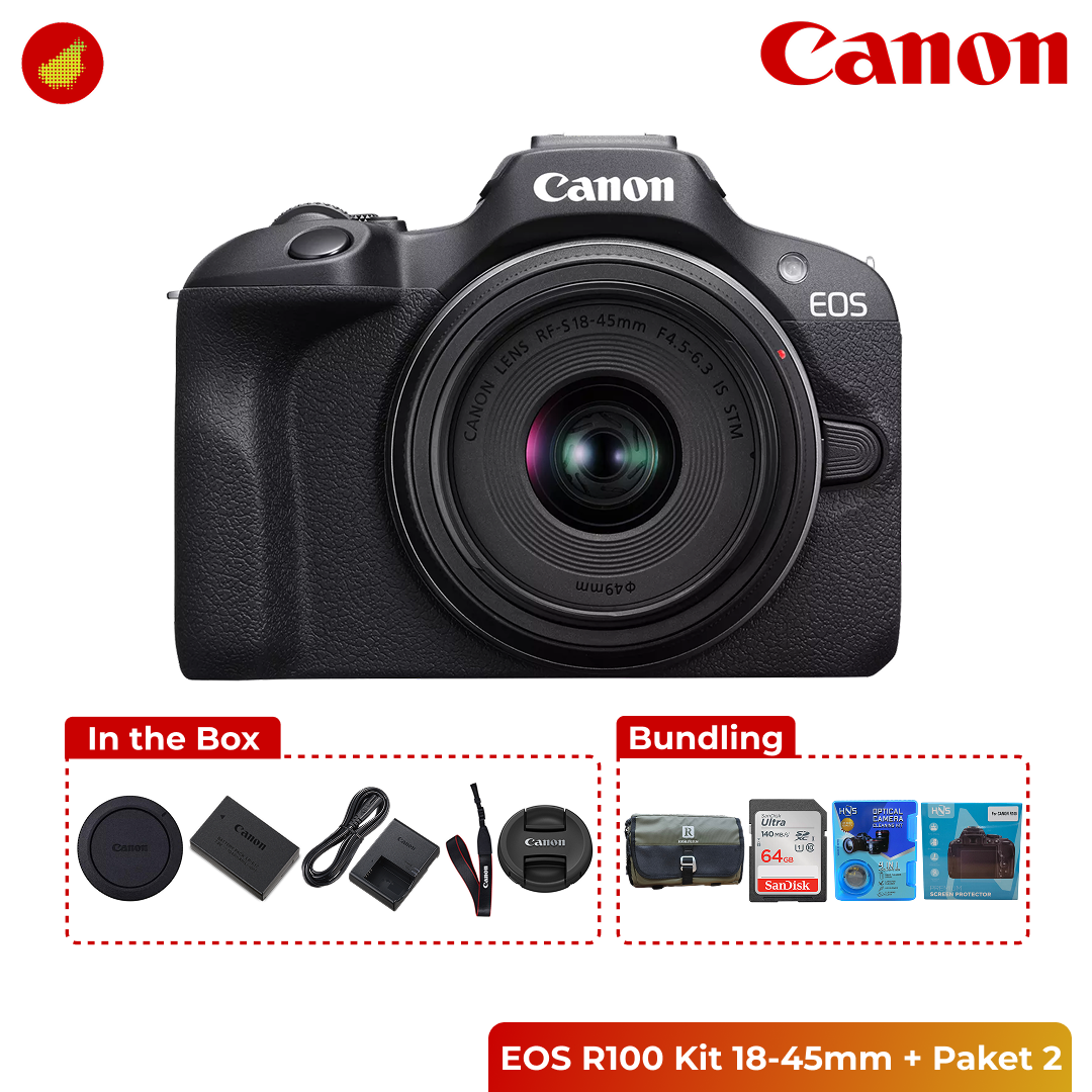 Canon EOS R100 Kit 18-45mm