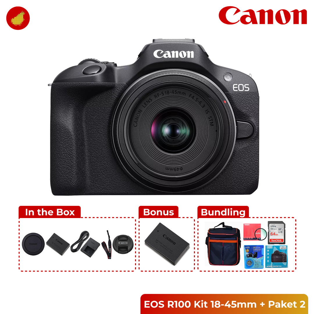 Canon EOS R100 Kit 18-45mm