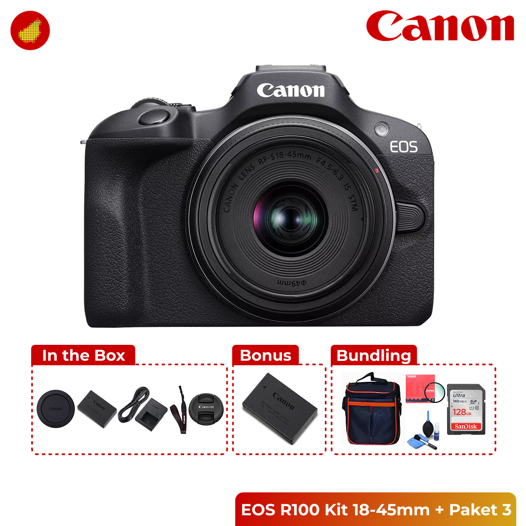 Canon EOS R100 Kit 18-45mm