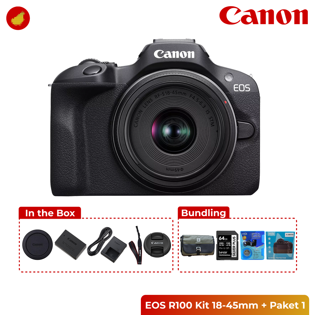 Canon EOS R100 Kit 18-45mm