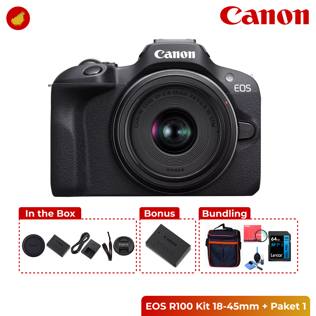 Canon EOS R100 Kit 18-45mm