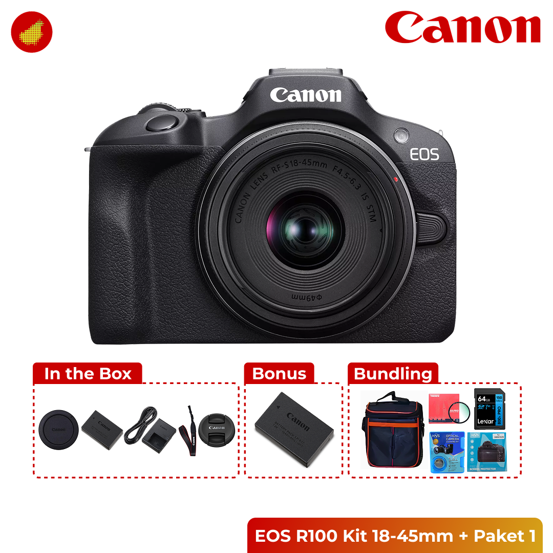 Canon EOS R100 Kit 18-45mm