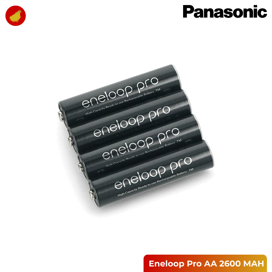 Panasonic Eneloop Pro Rechargeable Battery - 2600 mAh (AA) | 950 mAh (AAA)