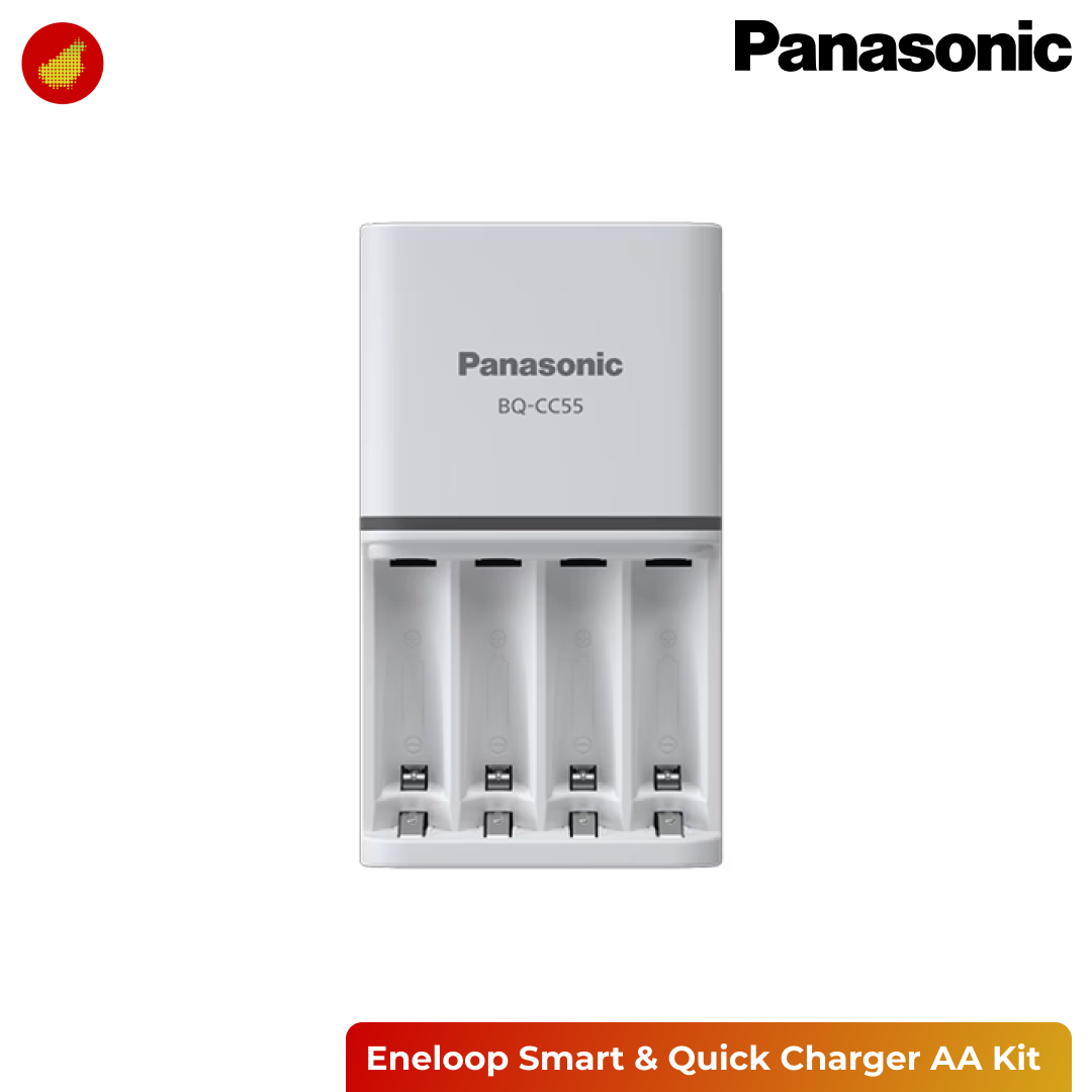 Panasonic Eneloop Smart & Quick Charger AA Kit (4 Pcs)