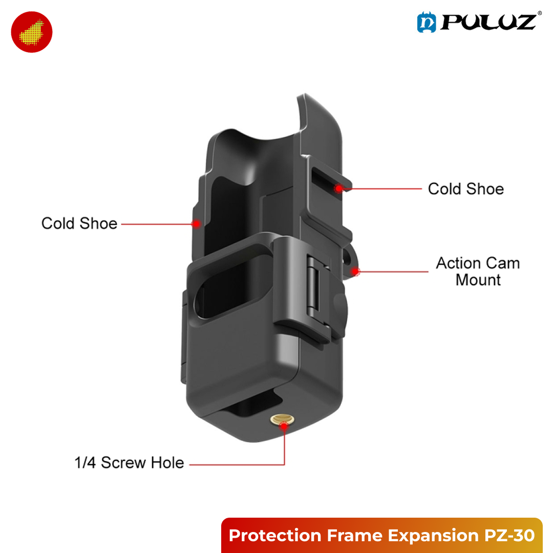 PULUZ Protection Frame Expansion Adapter Bracket for DJI Osmo Pocket 3