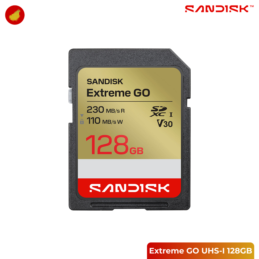 SanDisk Extreme GO SDXC UHS-I 230MB/s - 128 GB