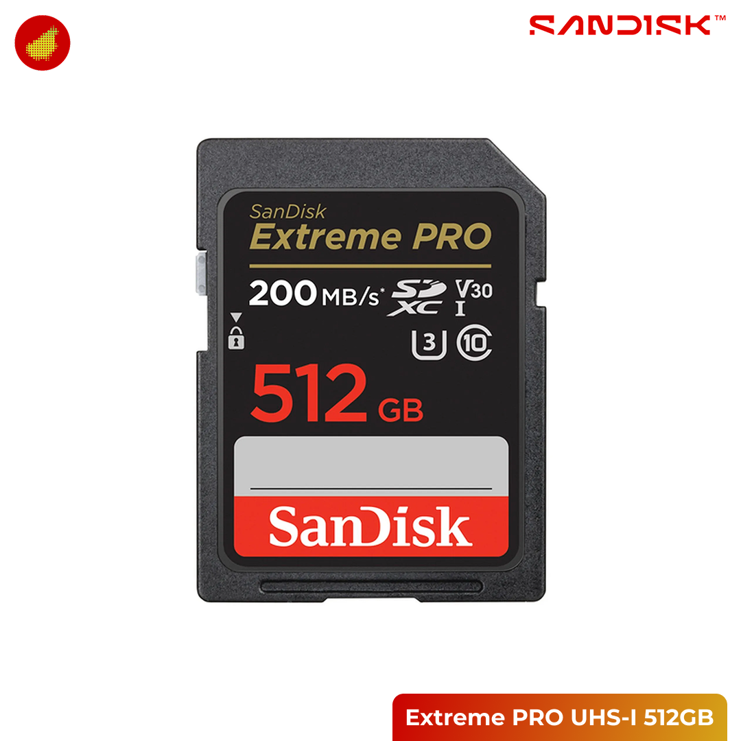 SanDisk Extreme PRO SDXC UHS-I 200MB/s - 128 GB | 256 GB | 512 GB