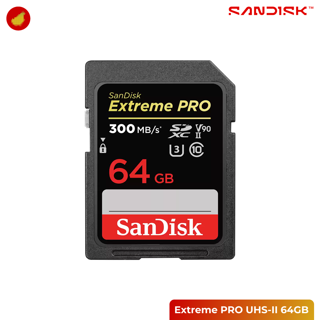 SanDisk Extreme PRO SDHC and SDXC UHS-II 300MB/s - 64 GB | 128 GB