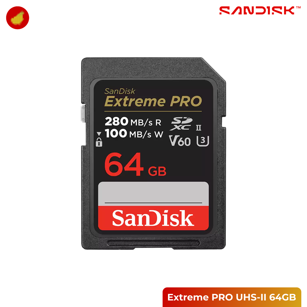 SanDisk Extreme PRO SDXC UHS-II 280MB/s - 64 GB | 128 GB