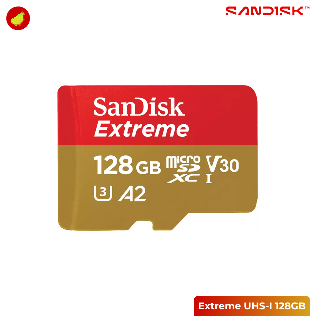 SanDisk Extreme microSDXC UHS-I 190MB/s - 128 GB