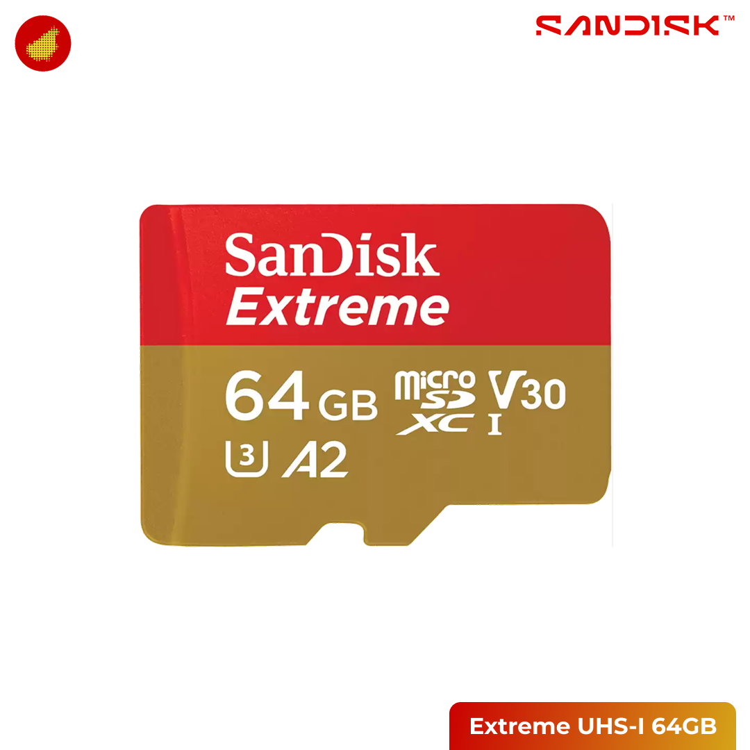 SanDisk Extreme microSDXC UHS-I 170MB/s - 64 GB