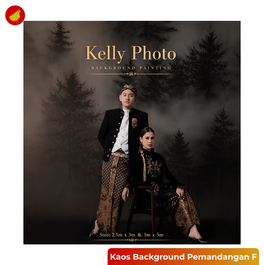 Kaos Background Studio Foto Pemandangan for Indoor Photo Studio