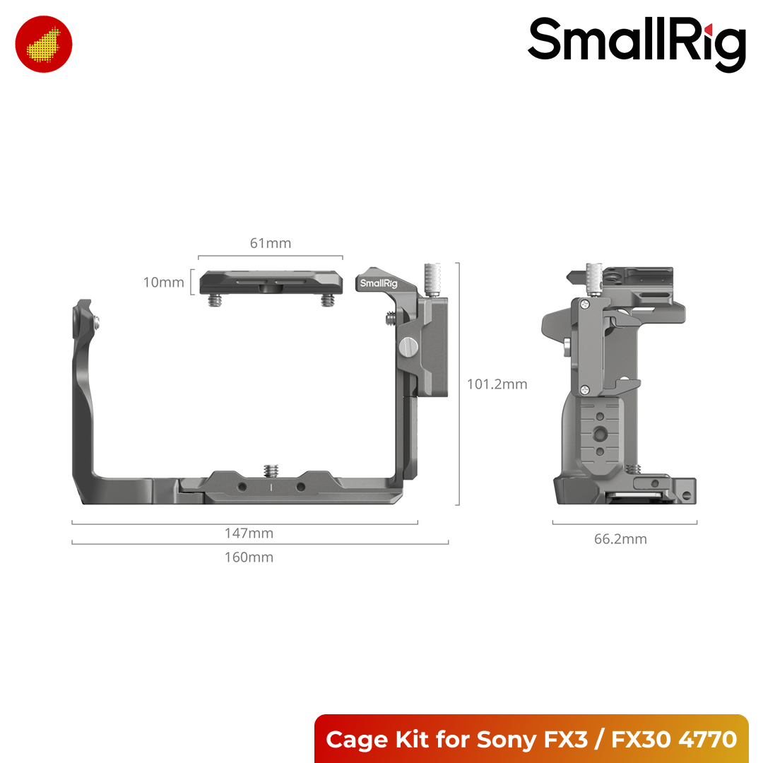 SmallRig HawkLock Quick Release Cage Kit for Sony FX3 / FX30 - 4770