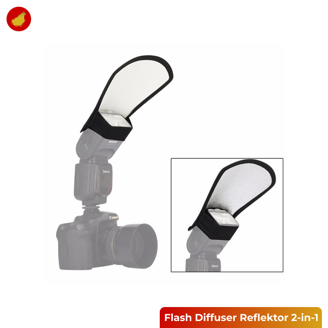 SUNNYLIFE 2-in-1 Camera Flash Diffuser Reflektor and Lamp Cover