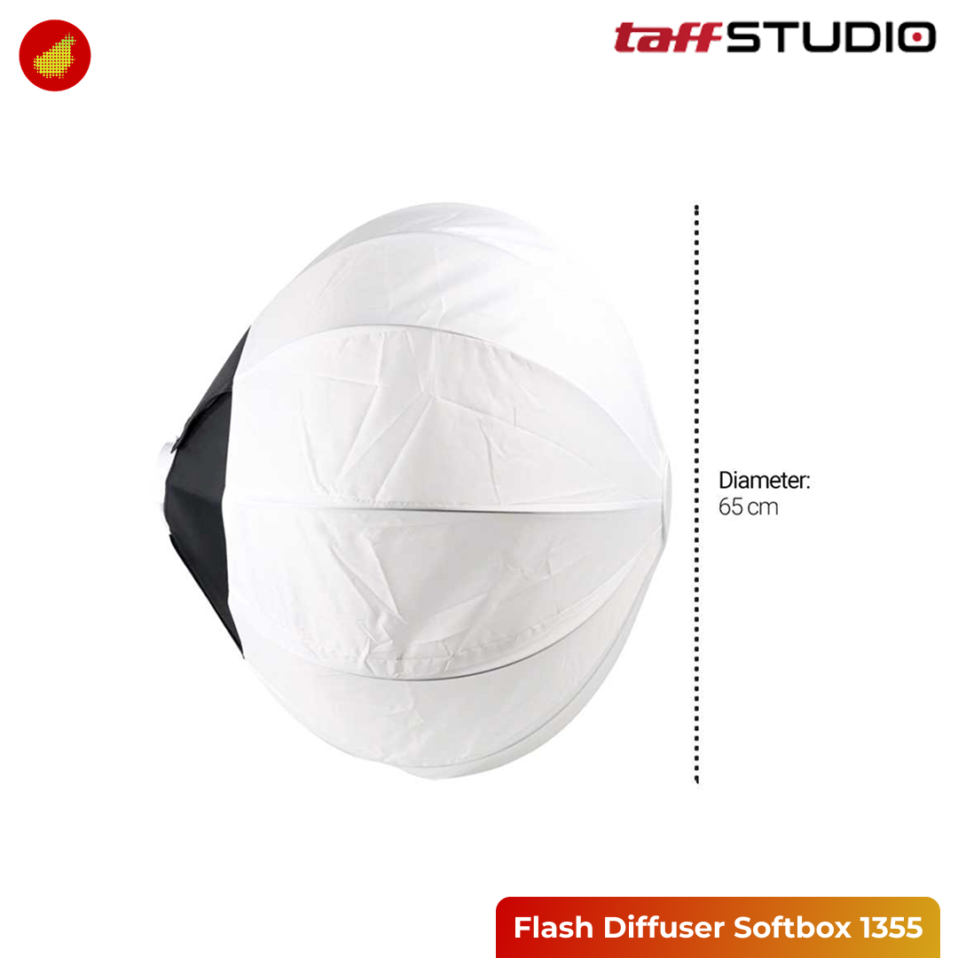 TaffSTUDIO Flash Diffuser Softbox Studio 65cm
