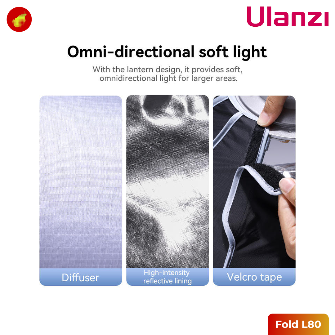 Ulanzi Fold L80 Lantern Softbox with Universal Bowens Mount