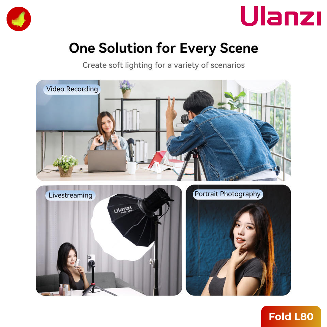 Ulanzi Fold L80 Lantern Softbox with Universal Bowens Mount