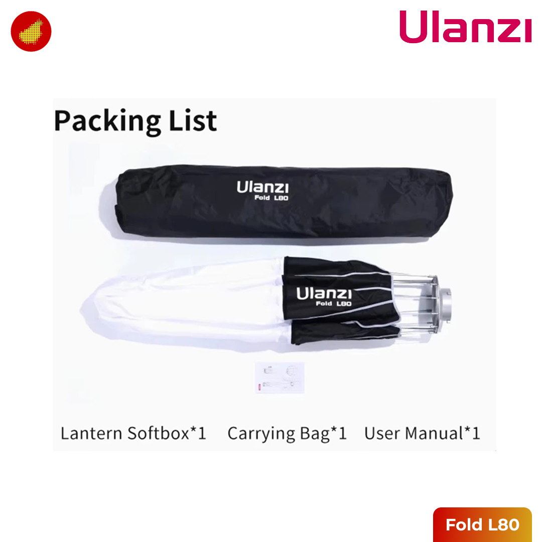 Ulanzi Fold L80 Lantern Softbox with Universal Bowens Mount