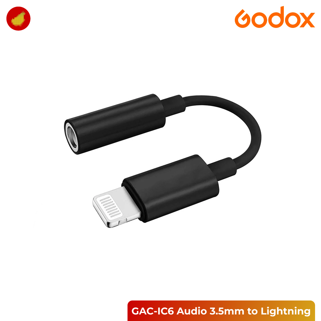 Godox GAC-IC6 Audio 3.5mm to Lightning Connector