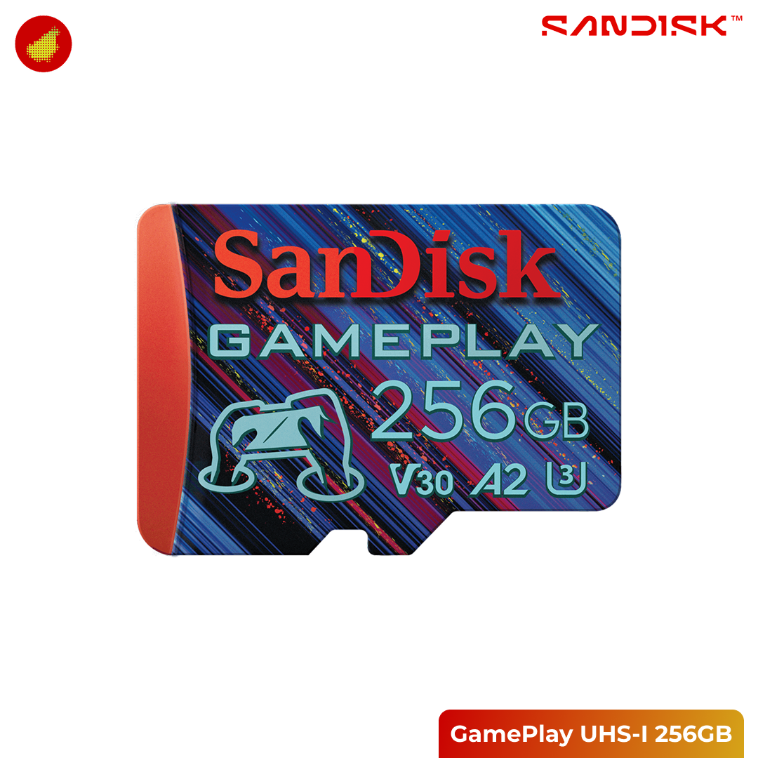 SanDisk GamePlay microSDXC UHS-I 190MB/s for Mobile and Handheld Console Gaming - 128GB | 256 GB